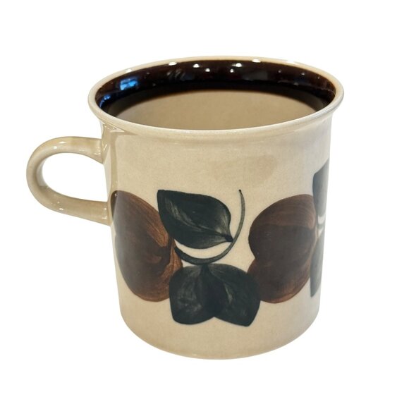 Arabia Finland Ruija Troubadour Mug Leaf Design Vintage Ceramic - Picture 1 of 5